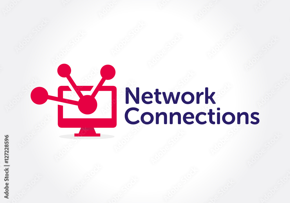 Network monitoring service concept. Flat design Vector Illustration Network monitoring service concept. Flat design Vector Illustration