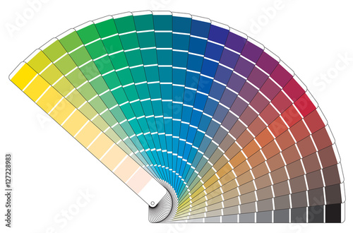Vector color palette book