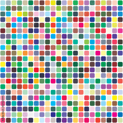 Vector color palette. 484 different colors. Pattern size 154 x 154 mm. Details chaotically scattered.