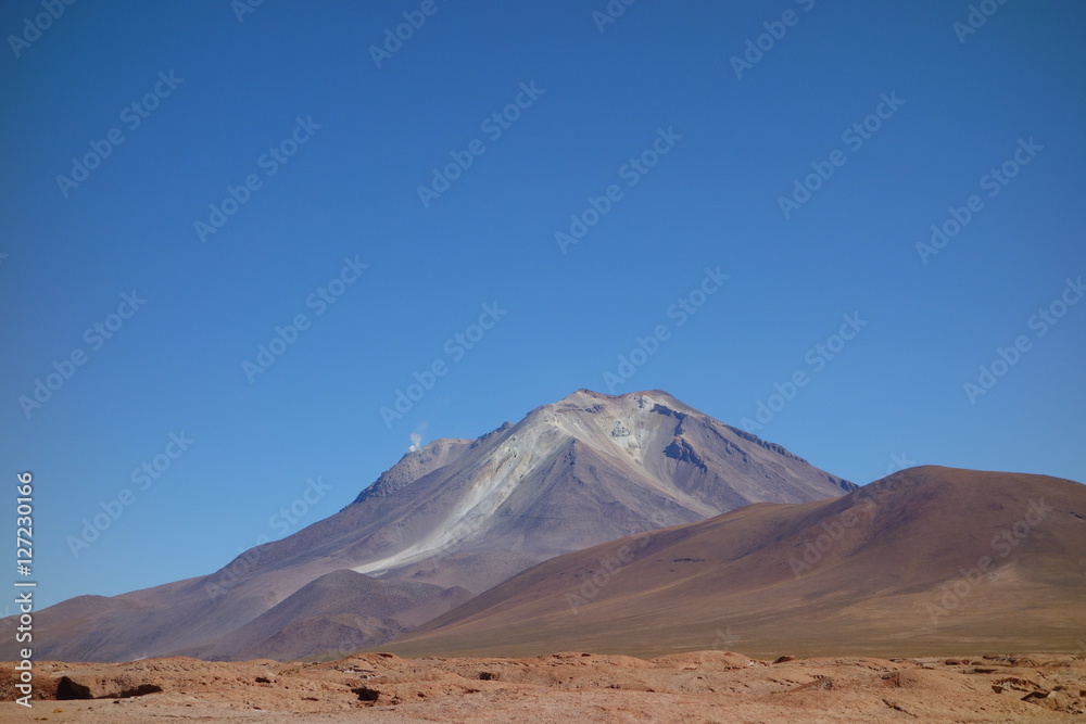 Volcano Andes mountains south america