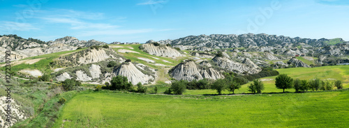 Calanchi mountains of panorama view photo
