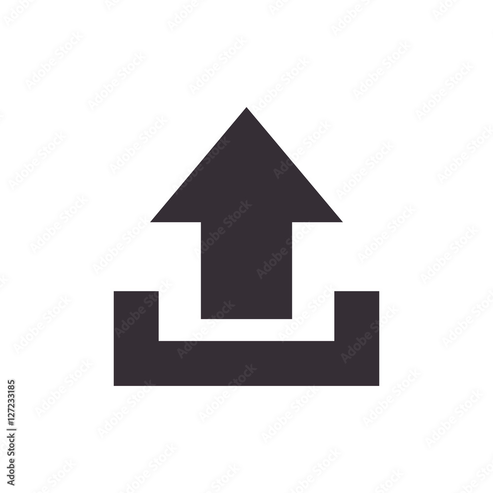 arrow upload data icon vector illustration design arrow upload data icon vector illustration design