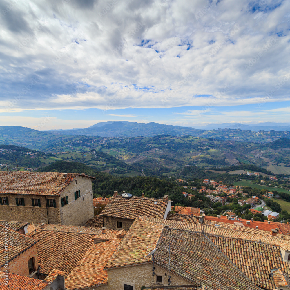 San Marino, the view from the observation deck