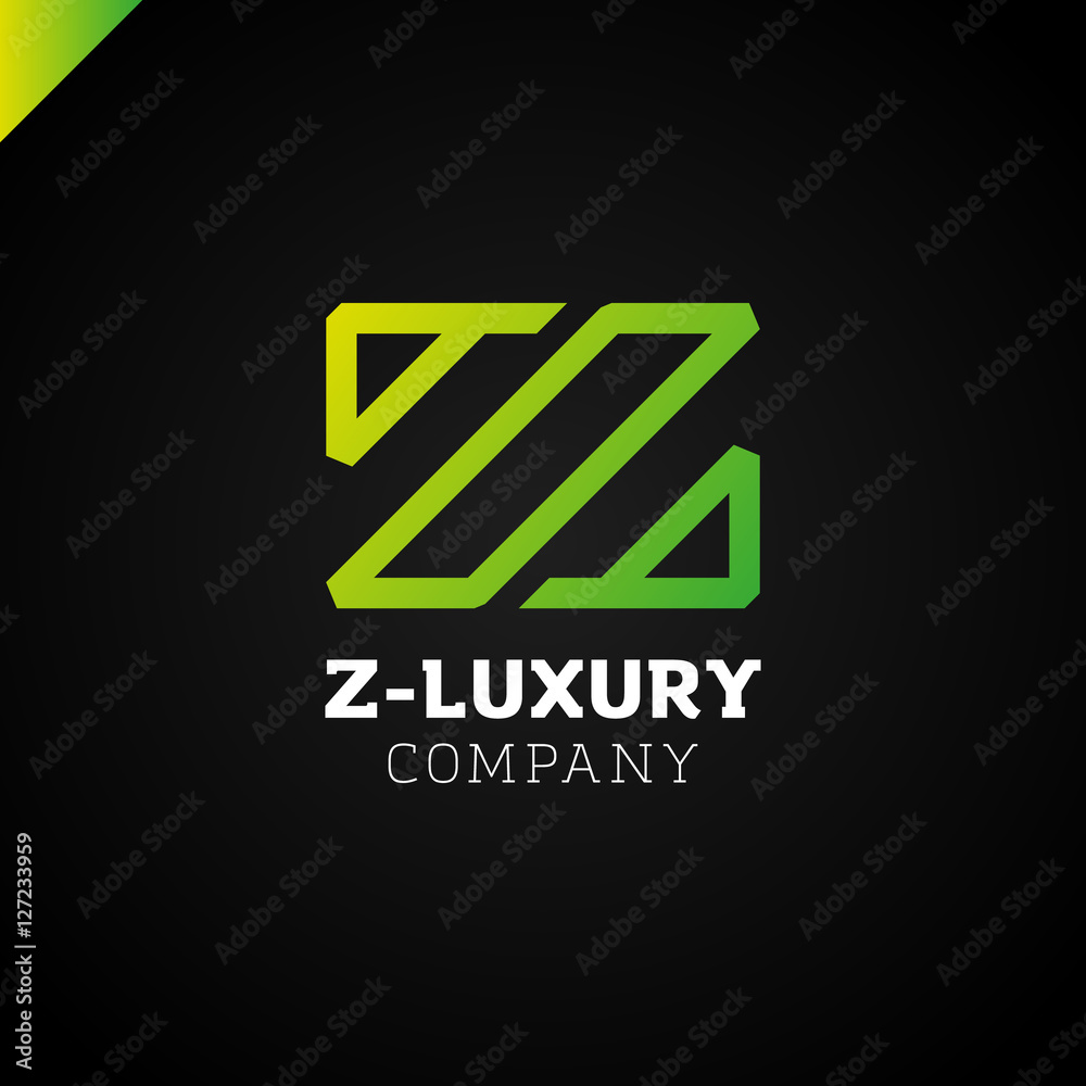 Letter Z - vector luxury and royal, fashion style logo. Line typeface logotype Letter Z - vector luxury and royal, fashion style logo. Line typeface logotype