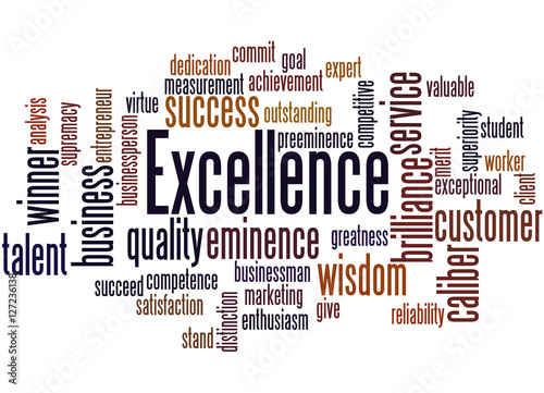 Excellence, word cloud concept 2