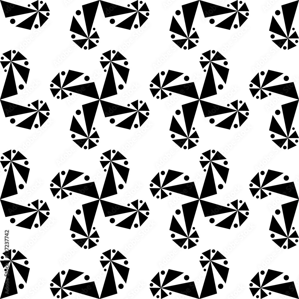 Curls of geometric shapes on a white background. Curls of geometric shapes on a white background.