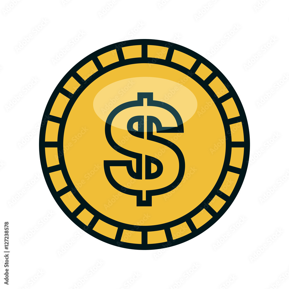 coin money isolated icon vector illustration design coin money isolated icon vector illustration design