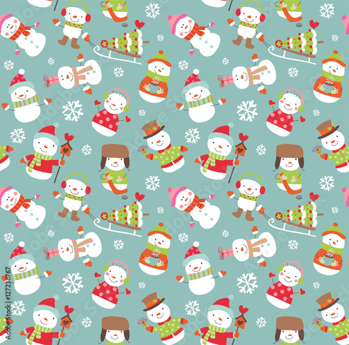 Holiday seamless background