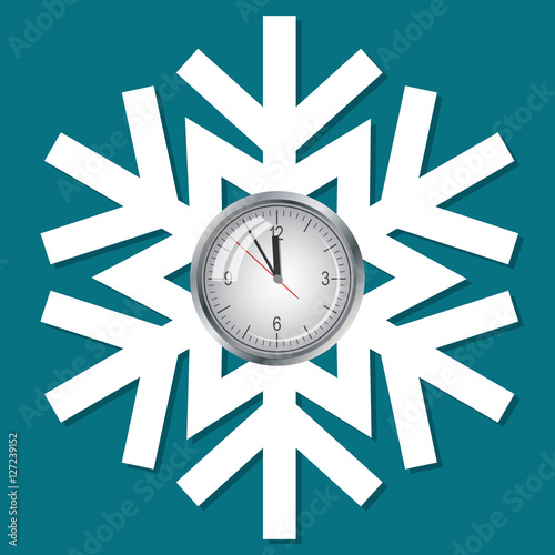 Decorative abstract snowflake. Vector illustrayion photo