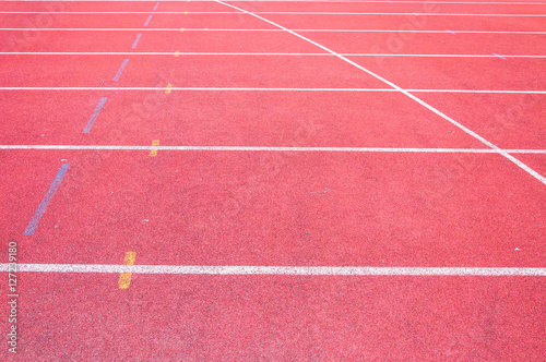 Running track with white line texture sports texture for background