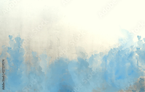 Blue watercolor abstract background texture