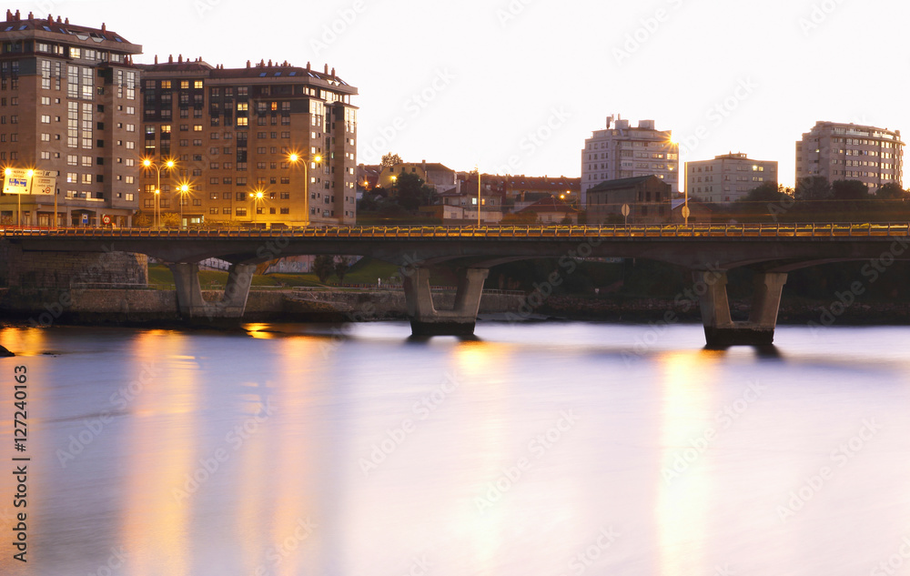bridge over a sea in the city of Vigo