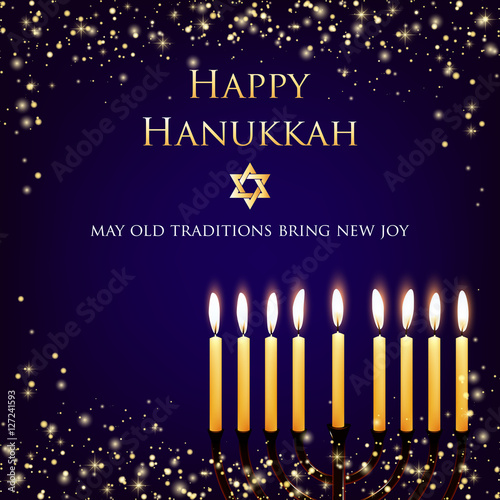 Vector Hanukkah background