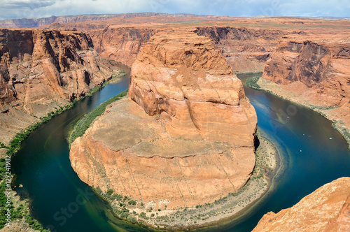 Horseshoe Bend is a meander of the Colorado River located near the town of Page, Arizona (United States)