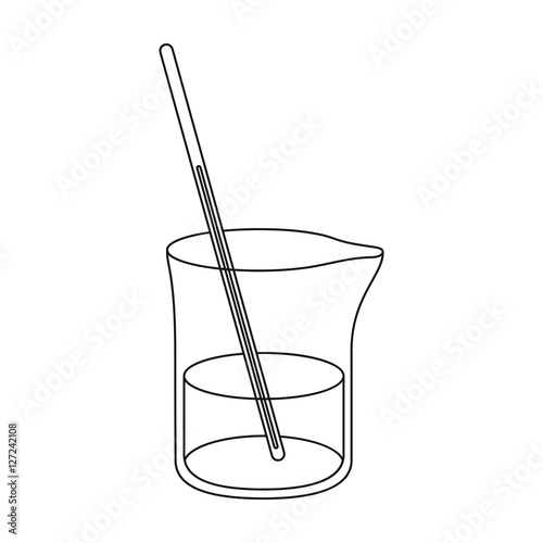 Mixture icon in outline style isolated on white background. Medicine and hospital symbol stock vector illustration.