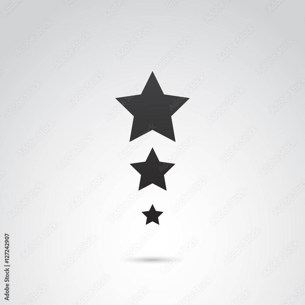 Fototapeta premium Star vector icon.