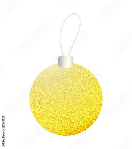 Yellow gold Christmas ball