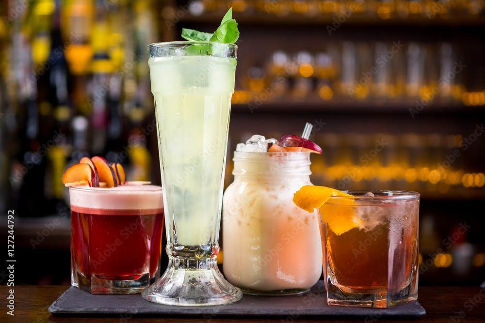 Cocktails drinks alcoholic mix