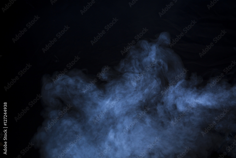 Smoke and Fog on Black Background Smoke and Fog on Black Background