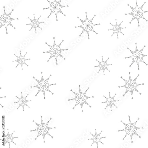 snowflakes pattern christmas background vector illustration design