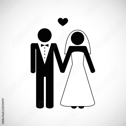 piktogramm brautpaar