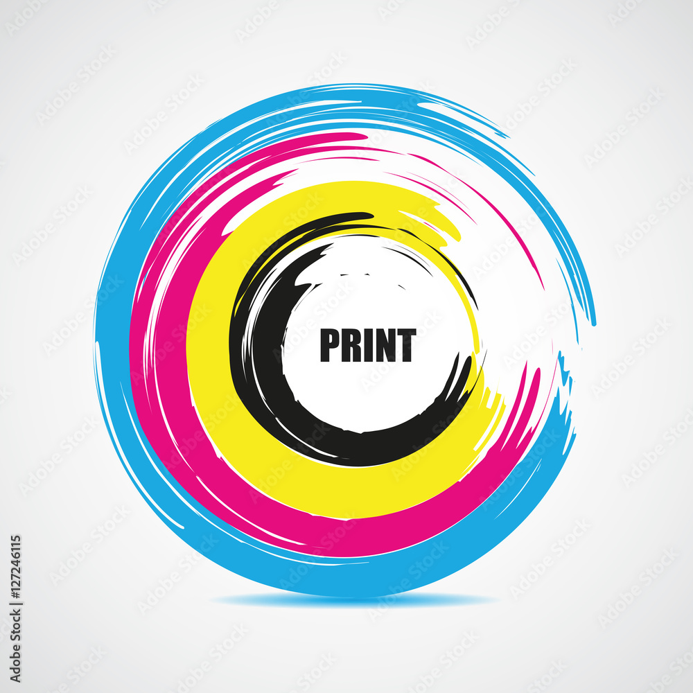 print cmyk Stock Vector | Adobe Stock