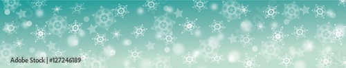 banner background with snowflakes