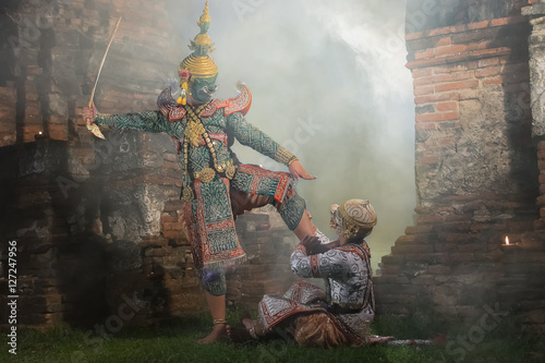 Khon Mask Traditional Thai drama dance
