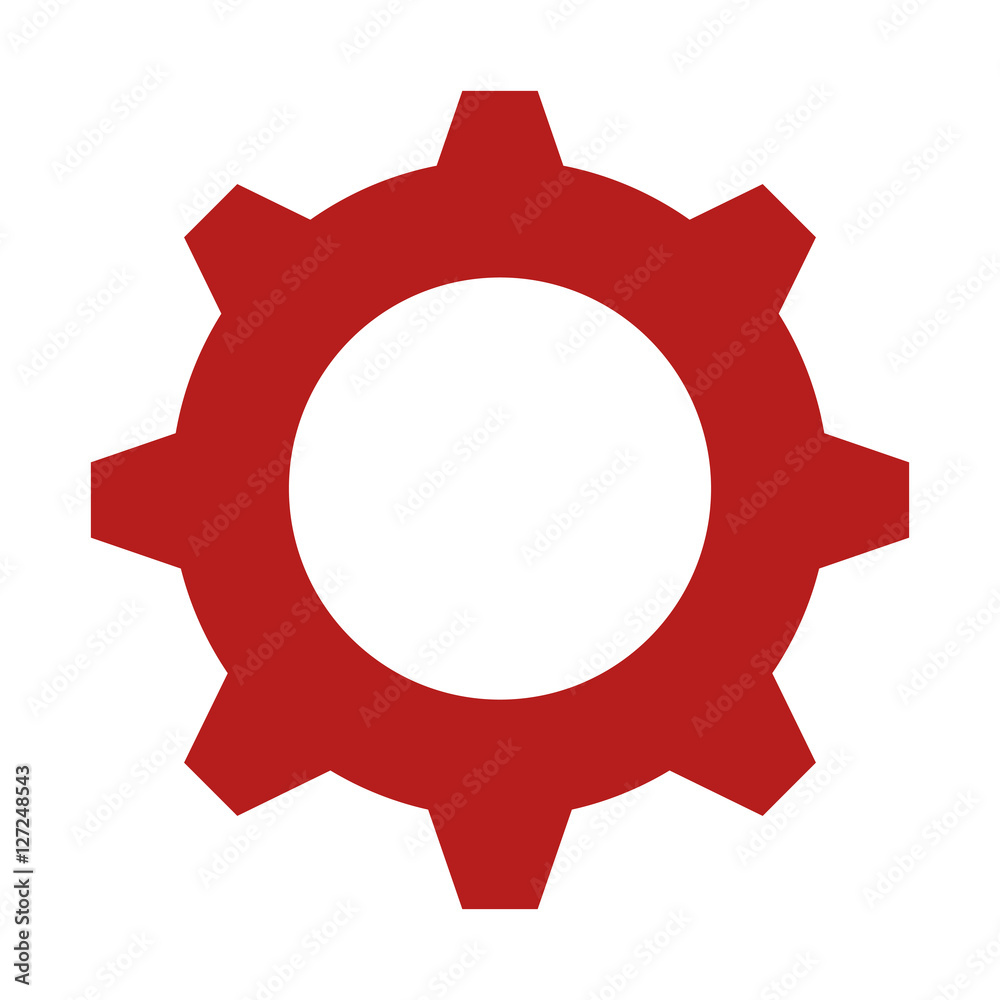 gear setting isolated icon vector illustration design