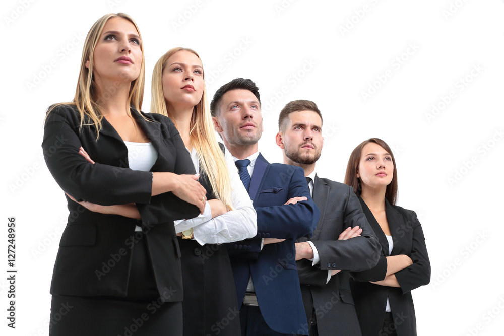 Successfull busines team isolated on white background Successfull busines team isolated on white background