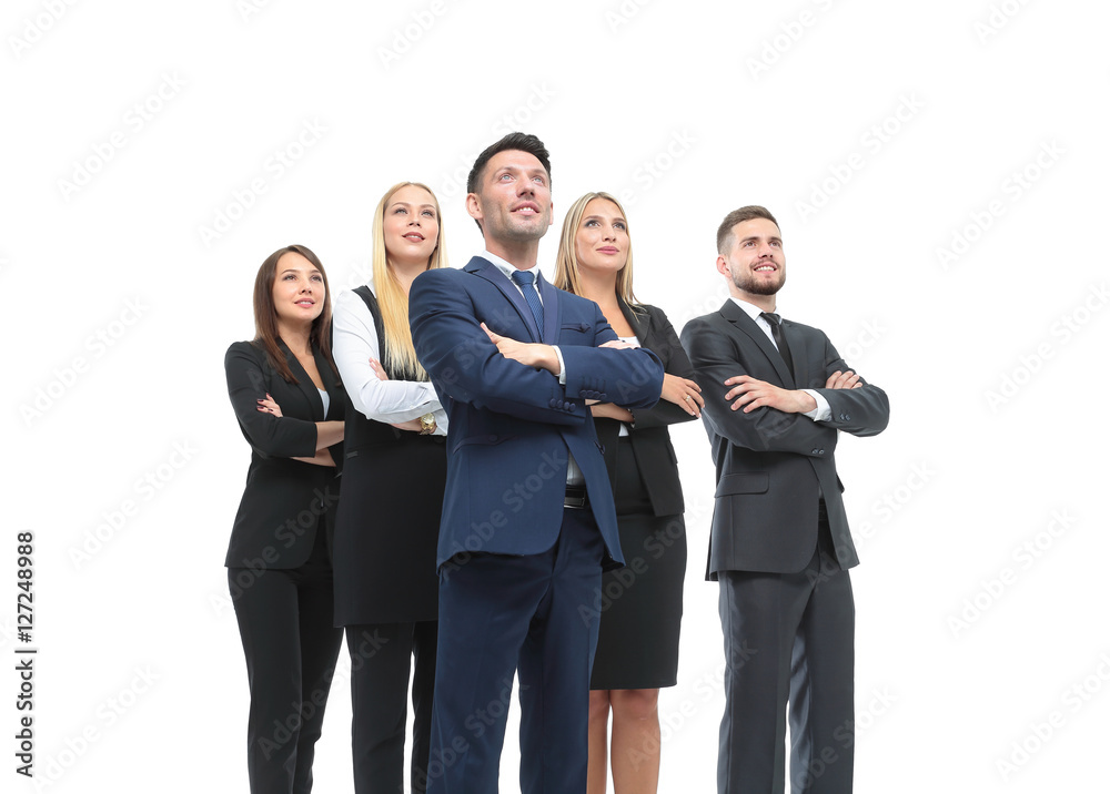 Successfull busines team isolated on white background Successfull busines team isolated on white background
