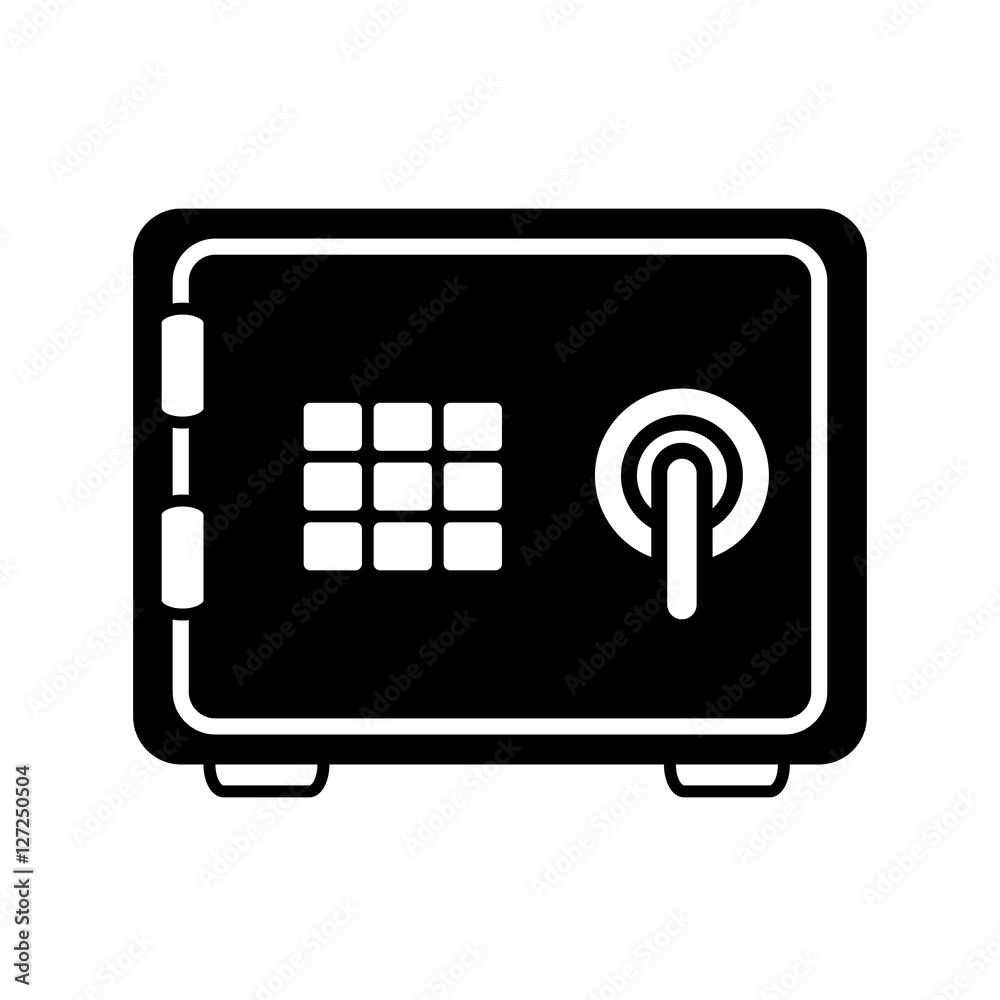 box money safe icon vector illustration design