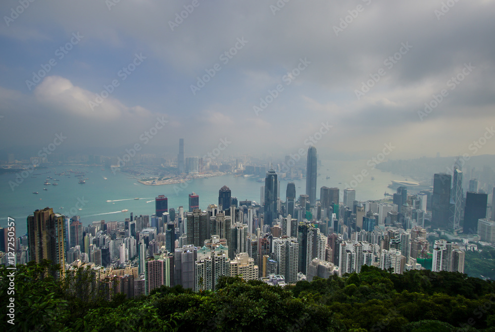 Obraz premium Hongkong rano