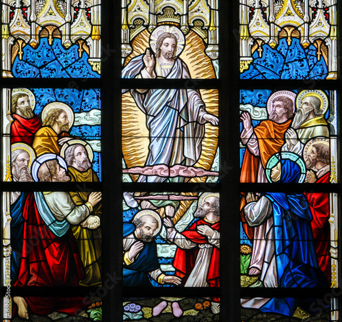 Obraz na plátně Stained Glass - Ascension of Jesus
