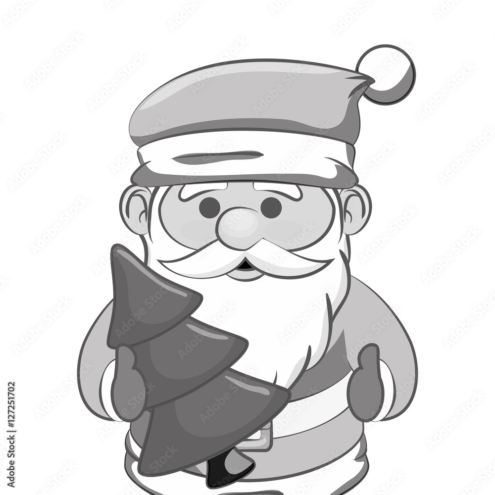 cute santa claus character vector illustration design