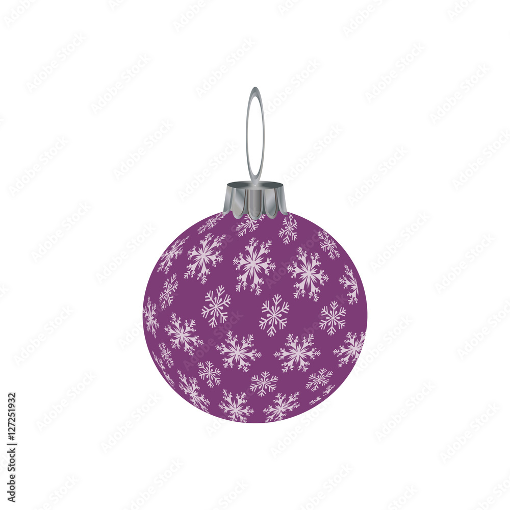 Happy New Year Hanging Pink Bubble with snowflaks Happy New Year Hanging Pink Bubble with snowflaks