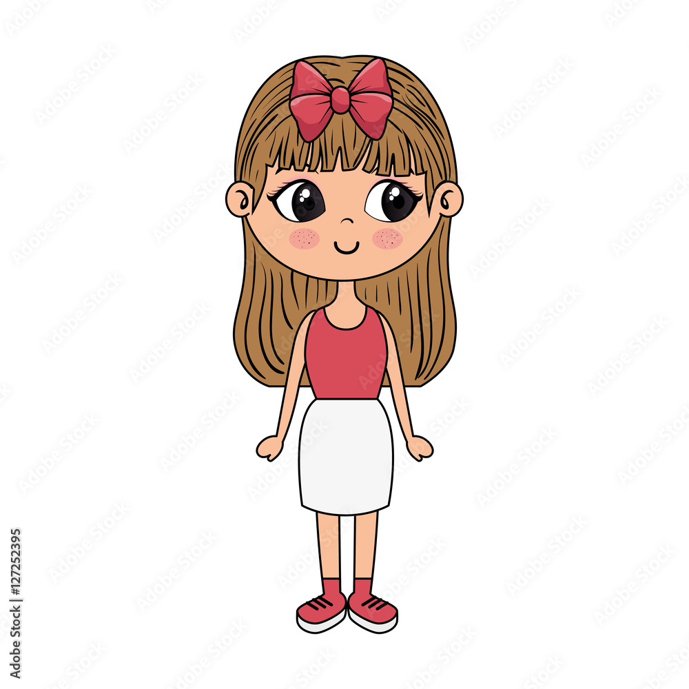 cute little girl character vector illustration design cute little girl character vector illustration design