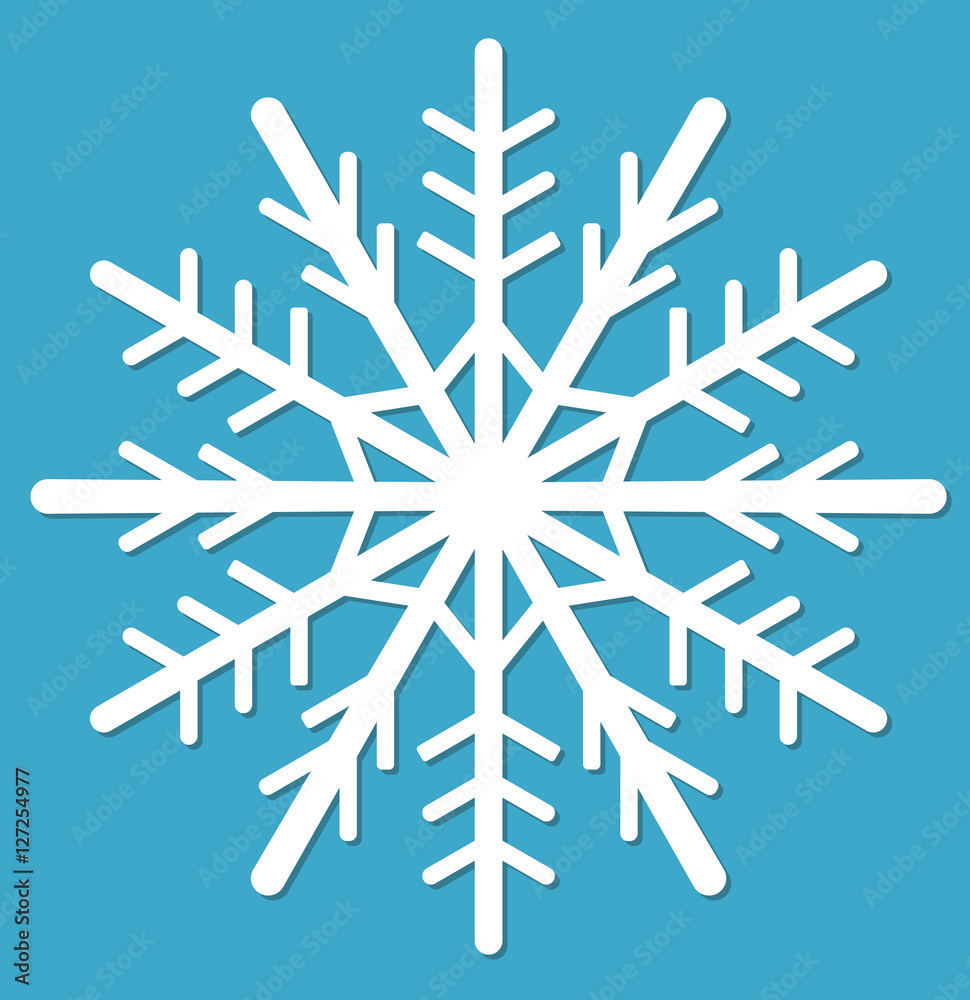 Snowflake. icon flat style. design elements. Vector illustration Snowflake. icon flat style. design elements. Vector illustration