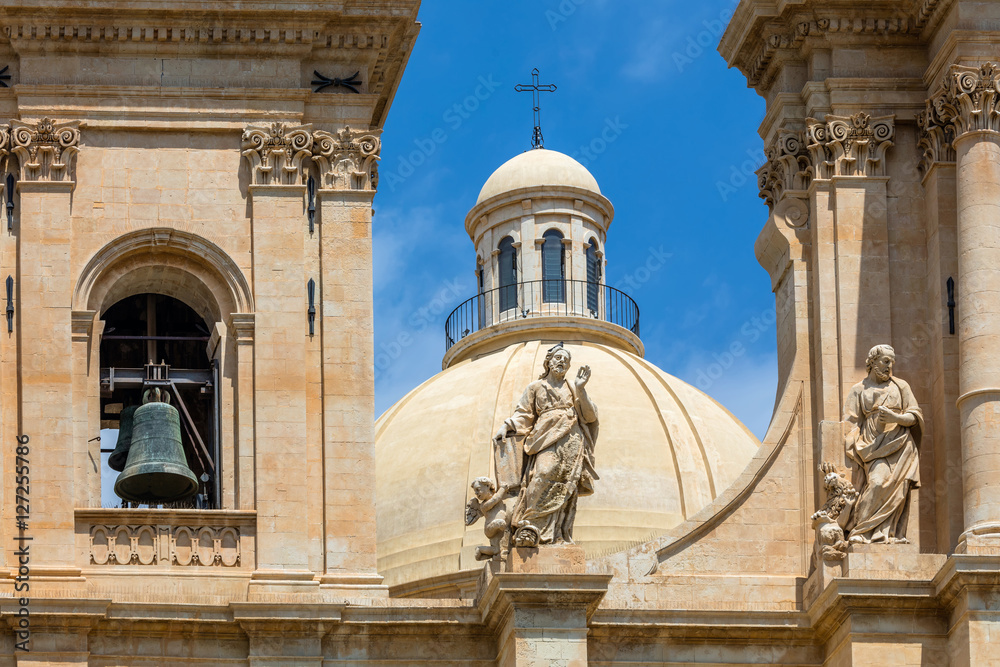 18th century Noto Cathedral in Noto, Sicily, Italy.