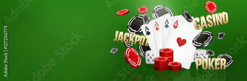 casino theme. Poker cards. ...