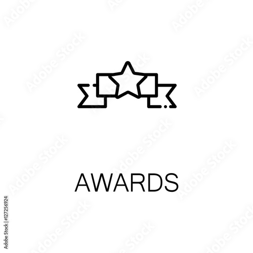 Award flat icon or logo for web design.