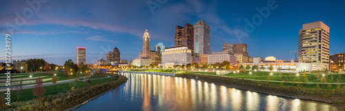 Valokuva View of downtown Columbus Ohio Skyline