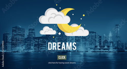 Quadro em tela Dreams Believe Dreamer Hopeful Imagination Concept