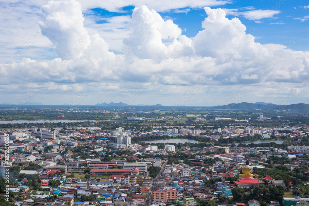 Top view city,Thailand