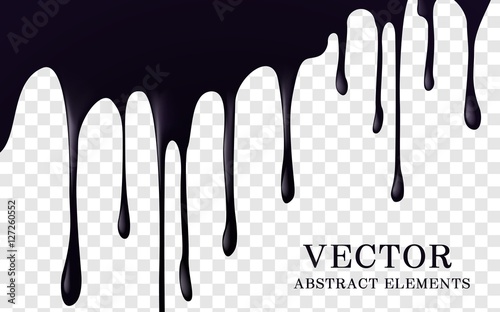 Black sticky liquid