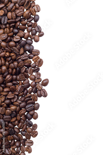 coffee beans isolated on white background 