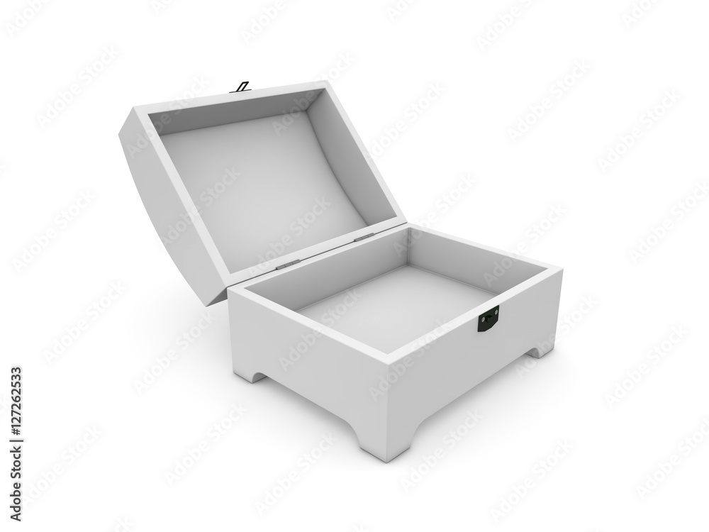jewel box isolated on white background 3D rendering jewel box isolated on white background 3D rendering