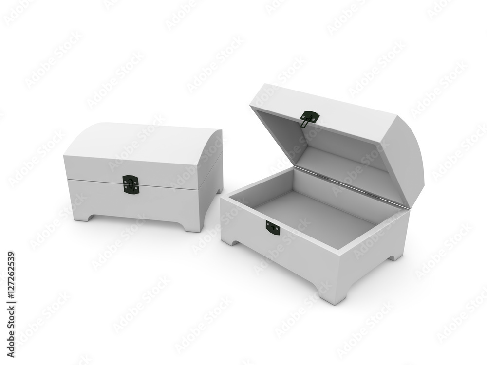 jewel box isolated on white background 3D rendering jewel box isolated on white background 3D rendering