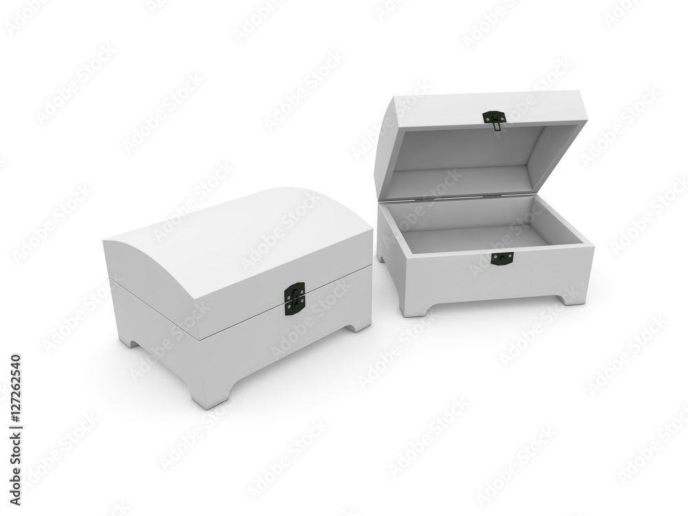 jewel box isolated on white background 3D rendering jewel box isolated on white background 3D rendering