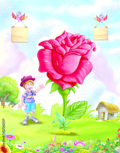 Rose with boy
